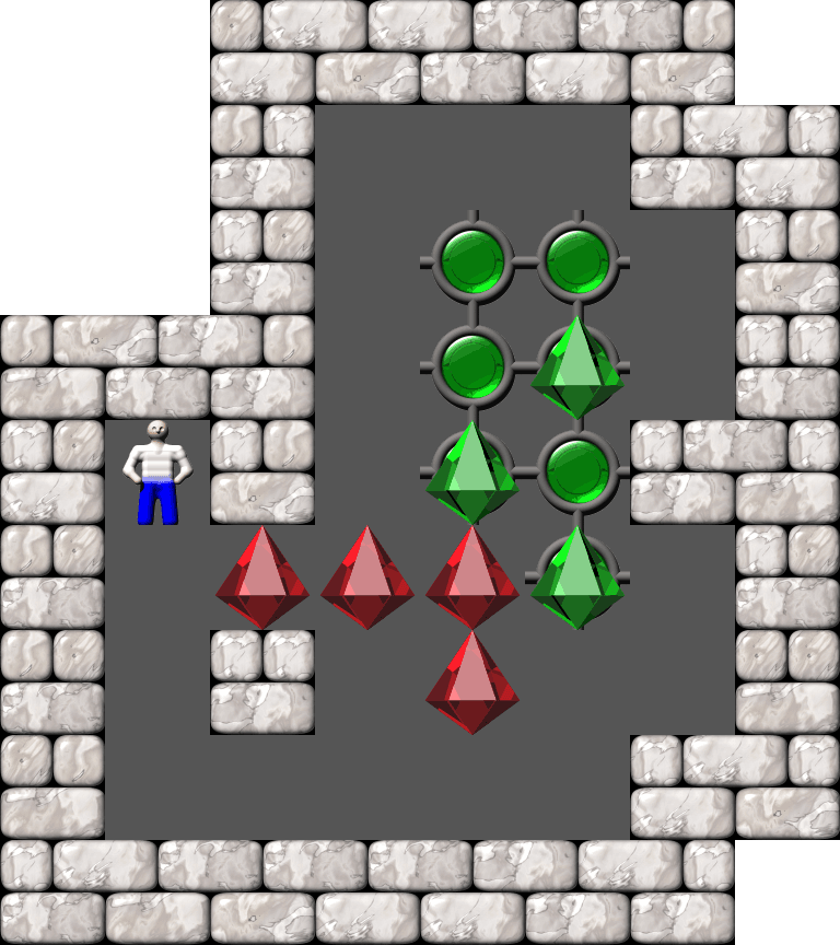 Sokoban Alberto Garcia Arranged level 215